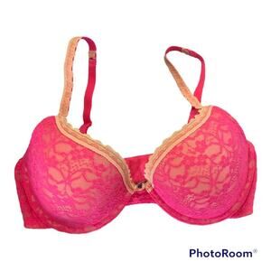 Aerie bridget bra pink lace size 34D